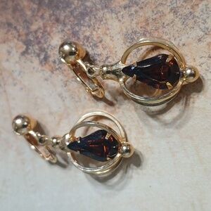Amber Teardrop Earrings